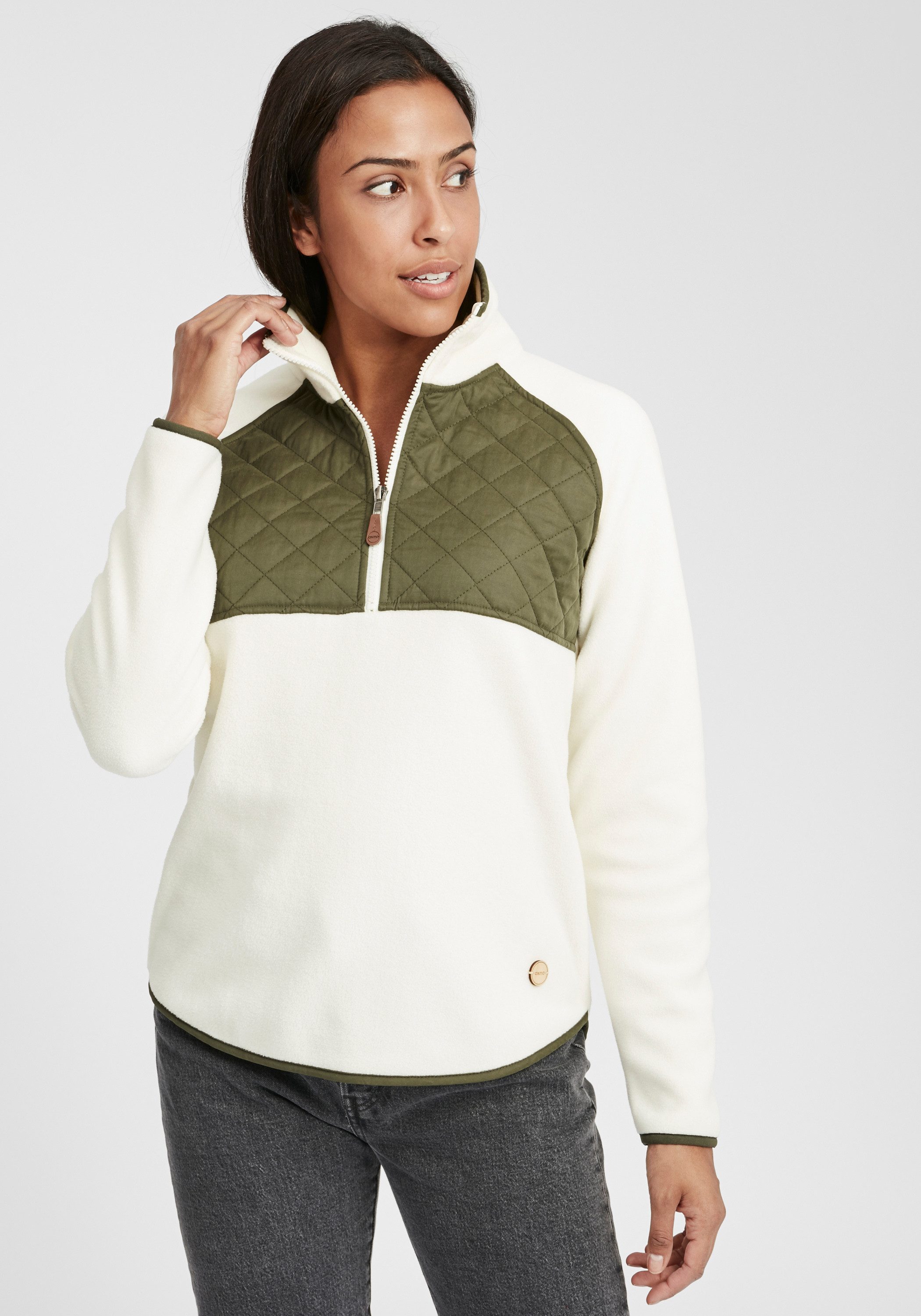 OXMO Sweatshirt OXMalita Fleece Troyer mit günstig online kaufen
