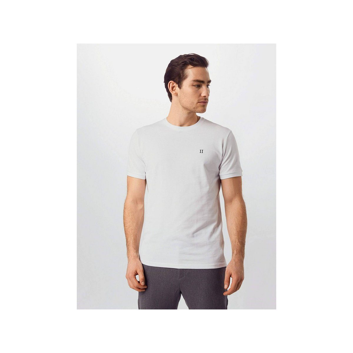 Les T-Shirt weiß regular fit Deux (1-tlg)