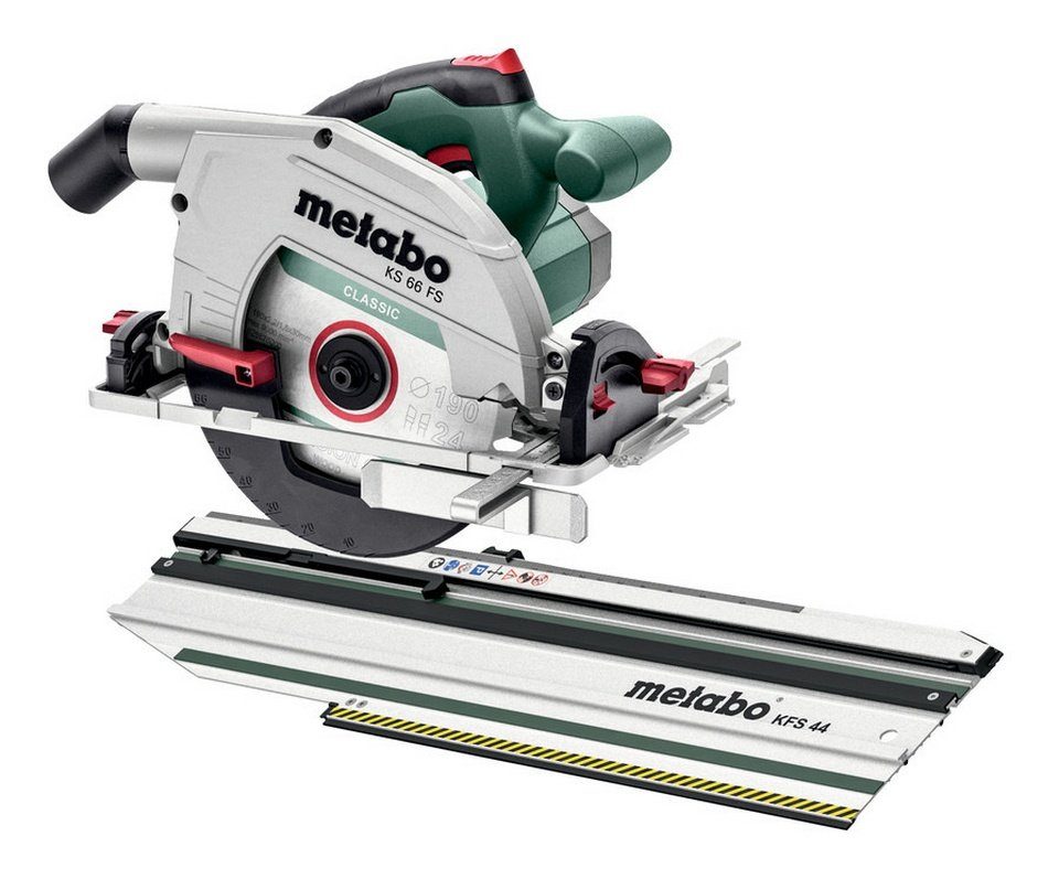 Mit Kappschiene 44 KS Handkreissäge metabo 66 KFS FS, Set