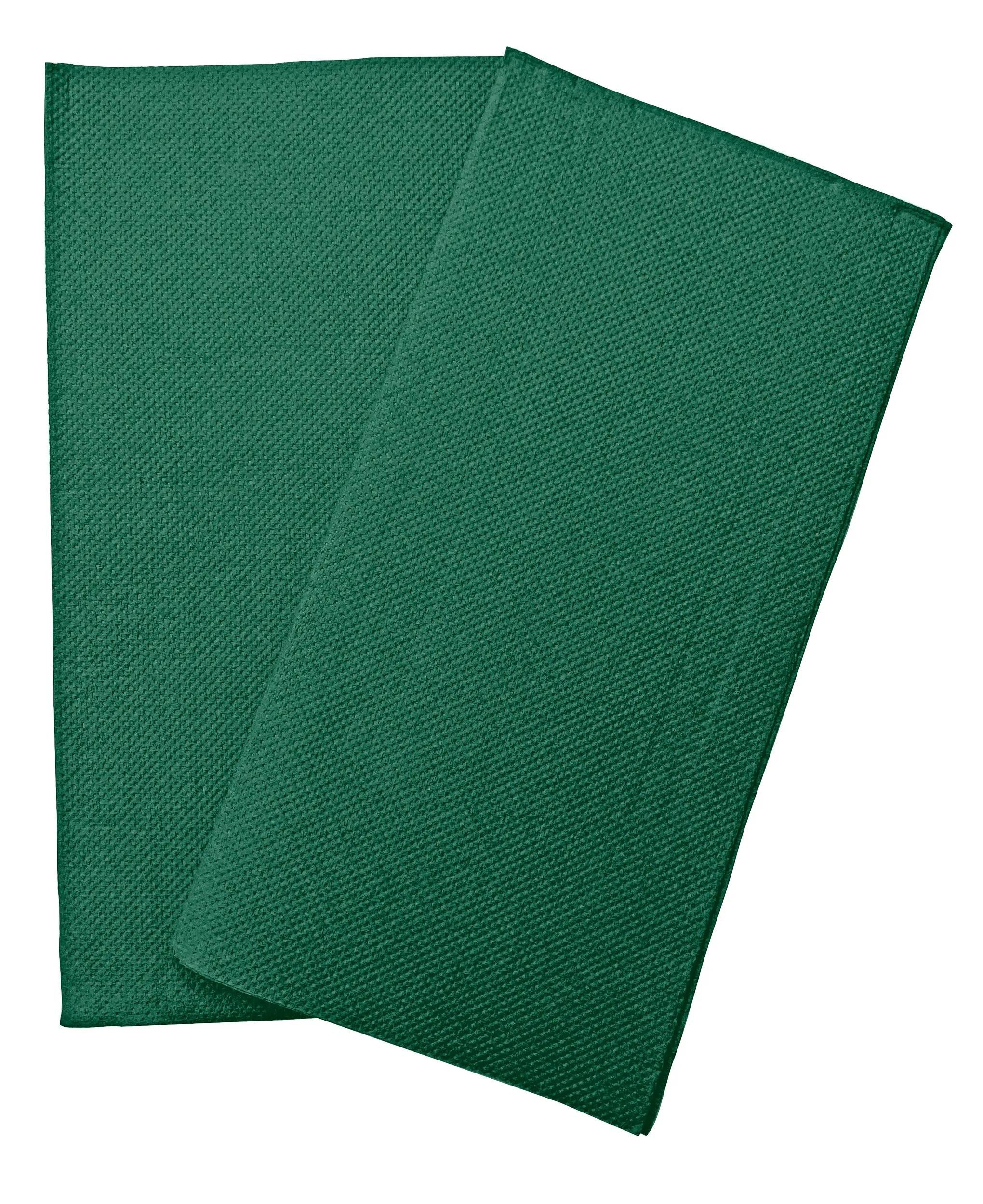 PROnappe Tischband 30x Tissue-Servietten Pack 40 St 1/8 Falz 38x38cm Tannengrün SV623907I, Serviettes ouate micro gaufré