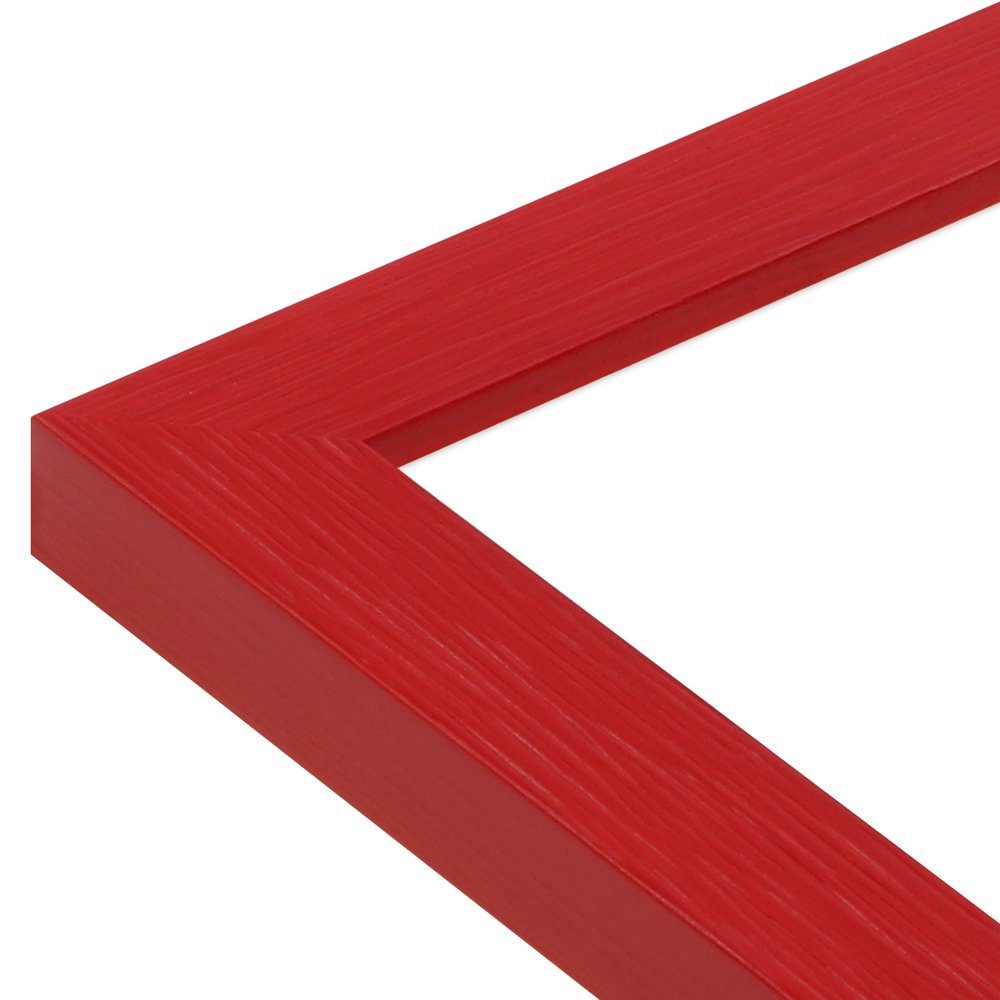 Bilderrahmen Stil aus WANDStyle Massivholz H300, Modern Rot, im