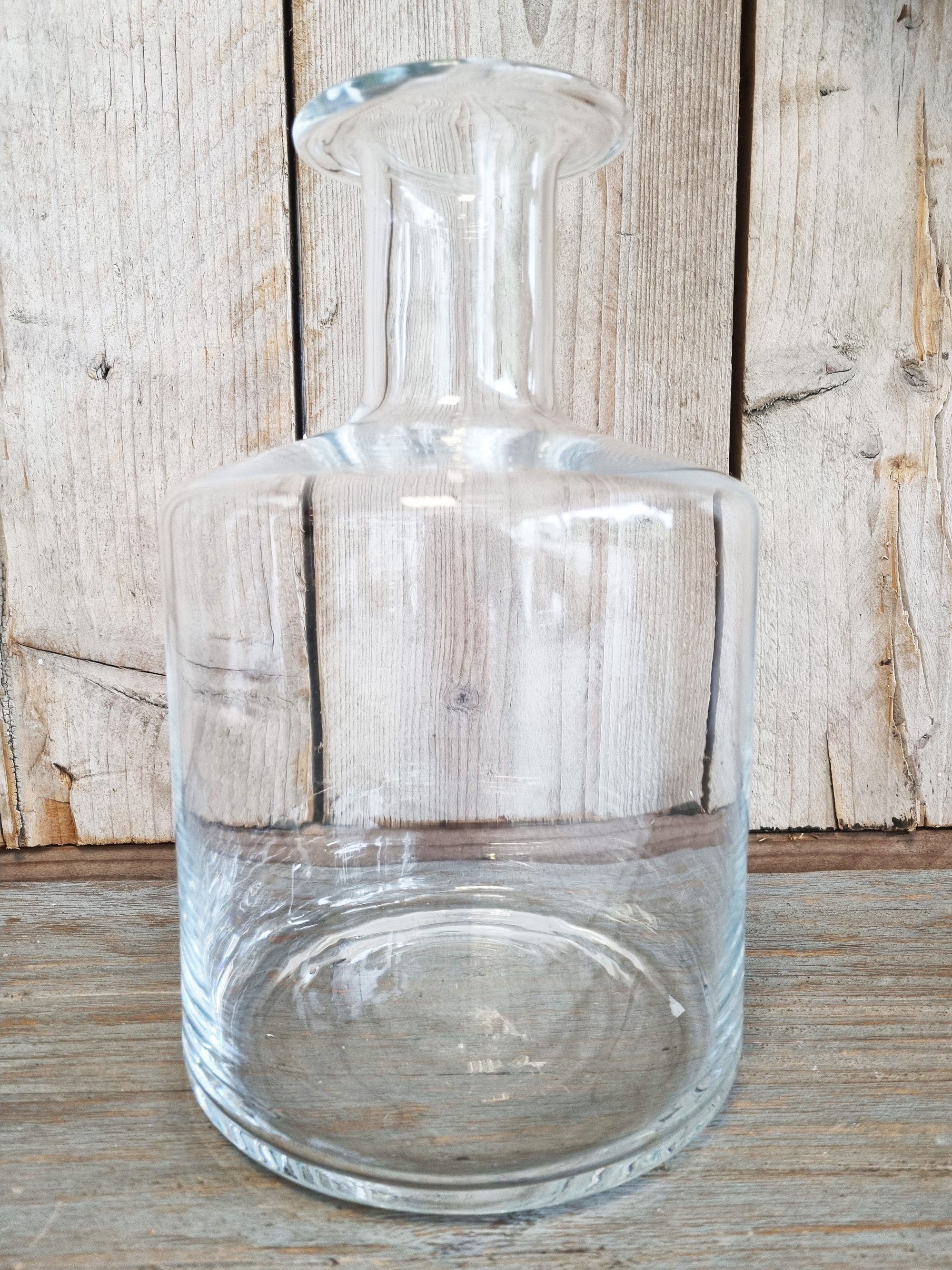 28x17 cm Glasvase Tischvase Glas Flaschenvase klar St) Damian Annimuck Vase (1 Bottle
