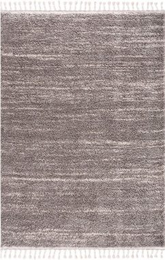 Hochflor-Teppich Pulpy 524, Carpet City, rechteckig, Höhe: 30 mm, besonders weich, mit Fransen, Meliert