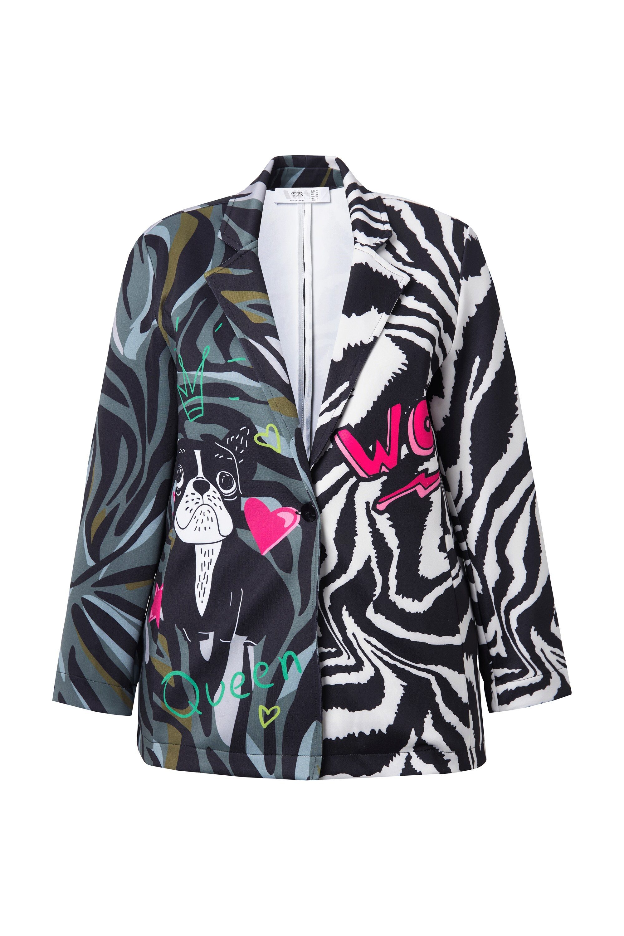 Angel of Style Blusenblazer Blazer Scuba Basic Fit Mustermix günstig online kaufen