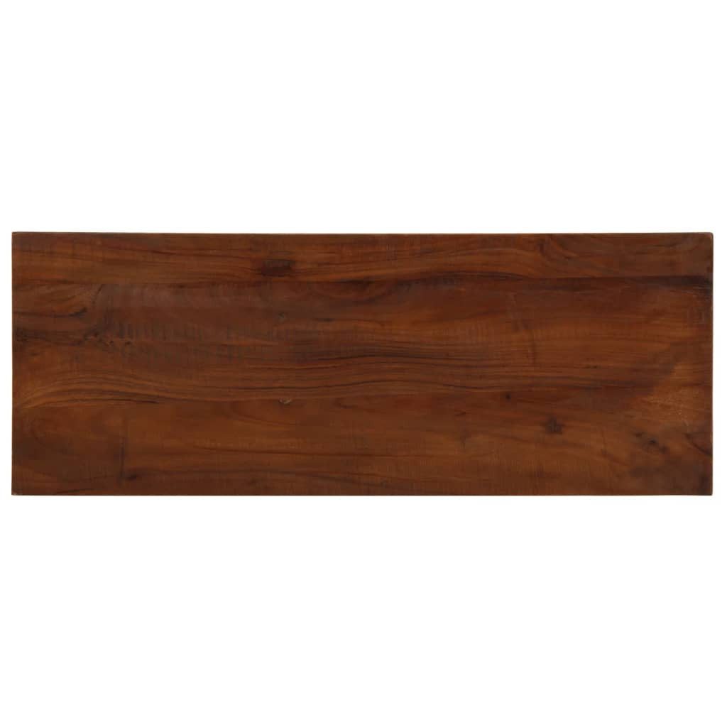 vidaXL Tischplatte 70 x 30 cm Tischplatte 70x30 cm Rechteckig Massiv Teak Holz für Essber