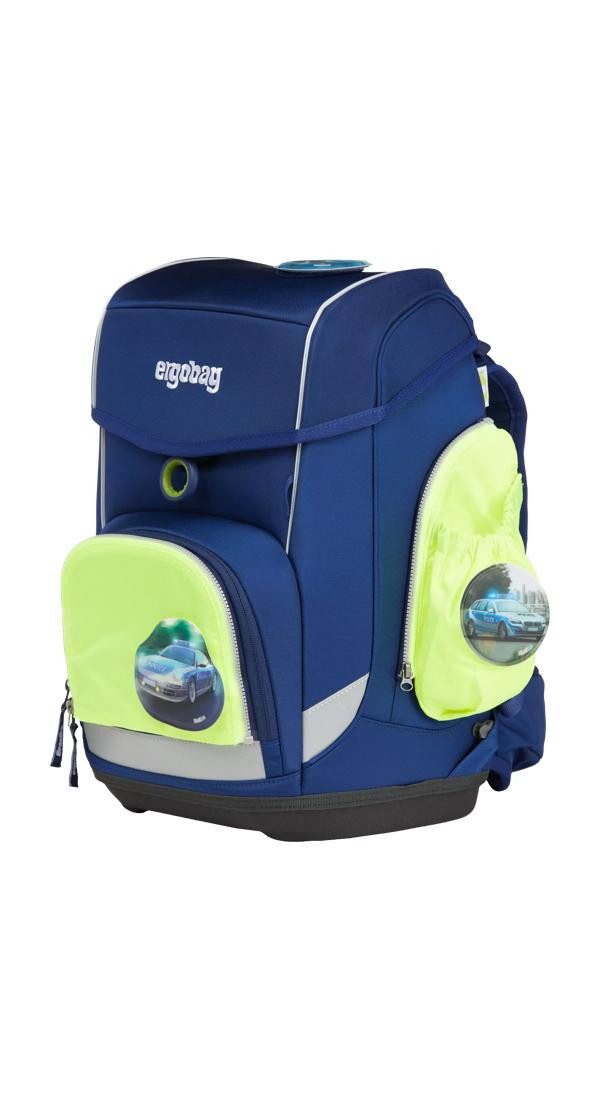 ergobag Schulranzen pack Seitentaschen Zip Set (3-tlg), reflektierend