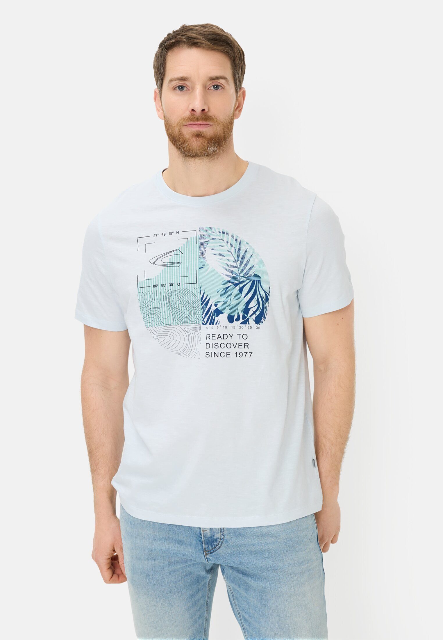 T-Shirt aus reiner Baumwolle Kurzarm