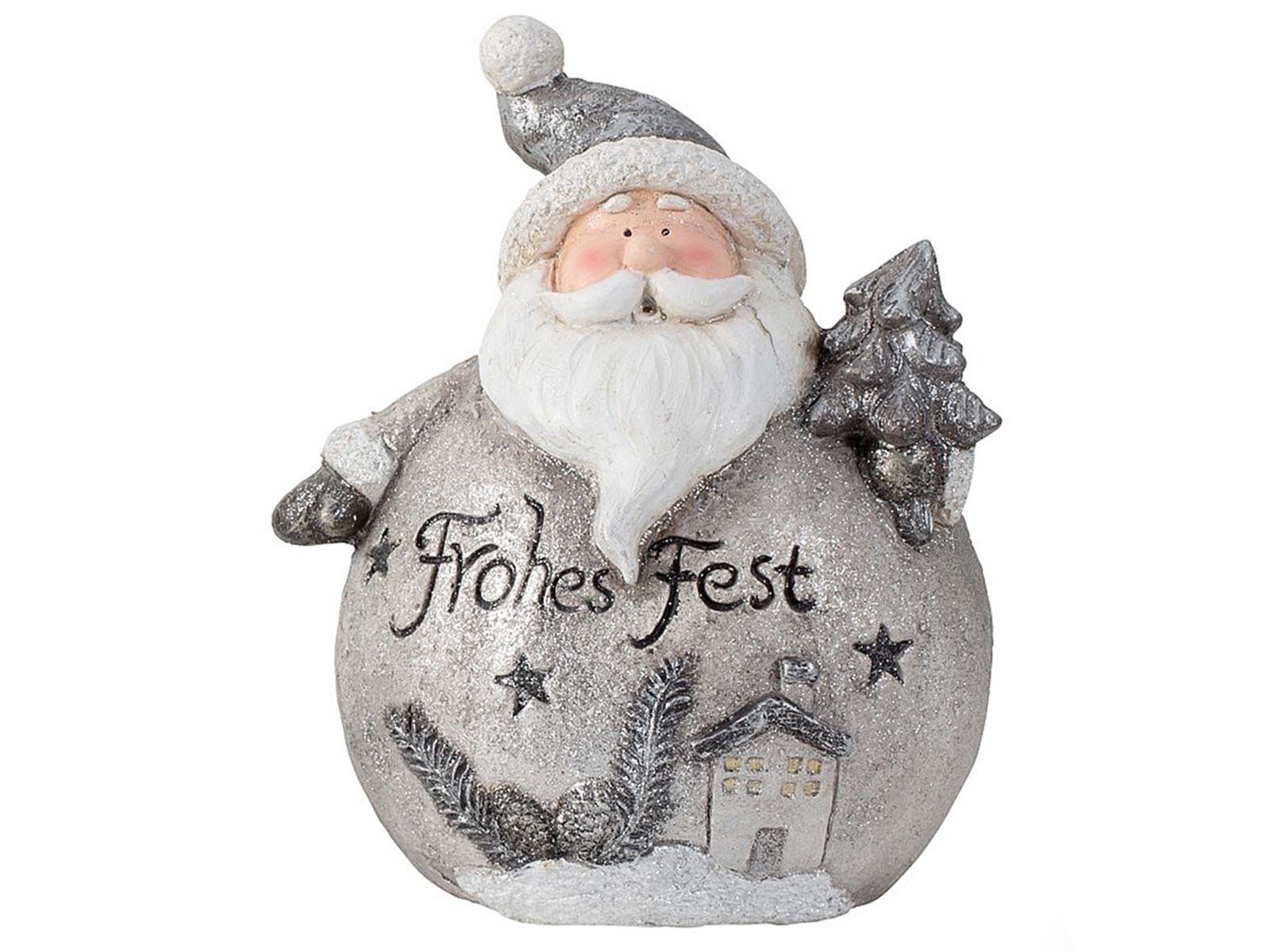 Mel-O-Design Weihnachtsmann Nikolaus "Frohes Fest" & "Frohe Weihnachten" (1 St), weihnachtliche Deko