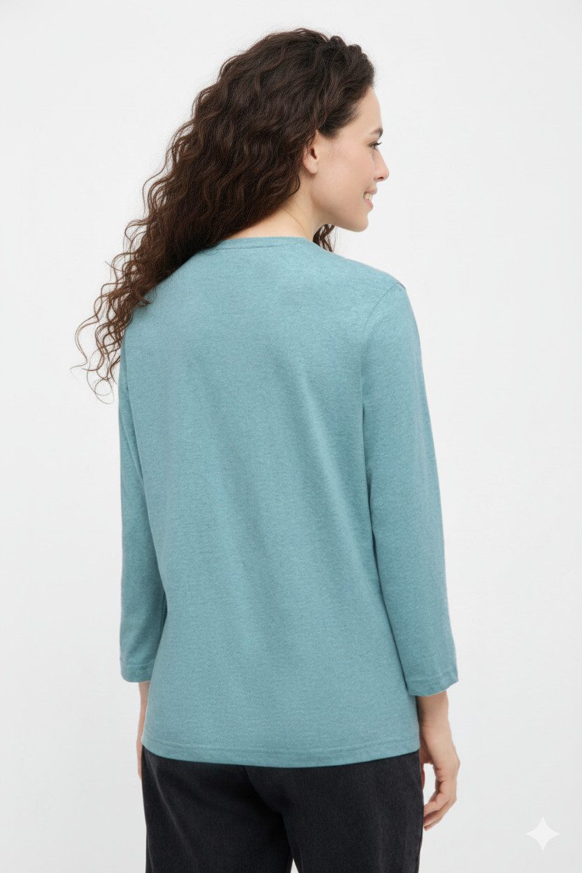 Bench. 3/4-Arm-Shirt ROMILEY tailliertes Basic mit günstig online kaufen