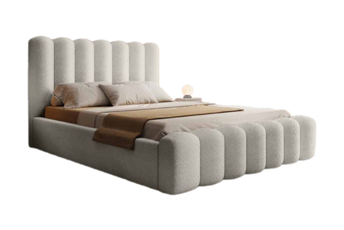 Luxusbetten24 Polsterbett Designer Polsterbett Amore Bouclé, günstig online kaufen