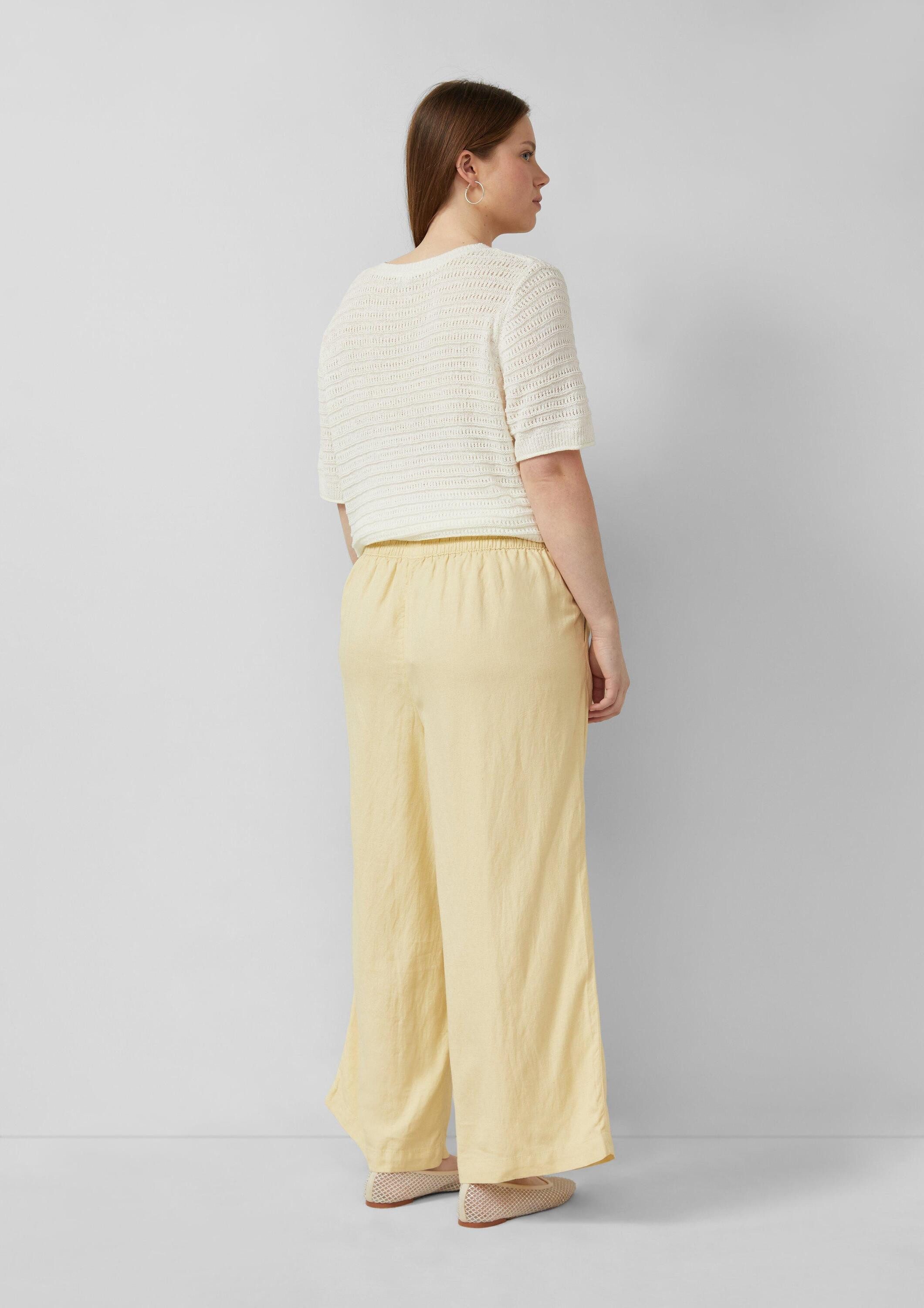 QS 7/8-Hose Hose Culotte aus Leinemix