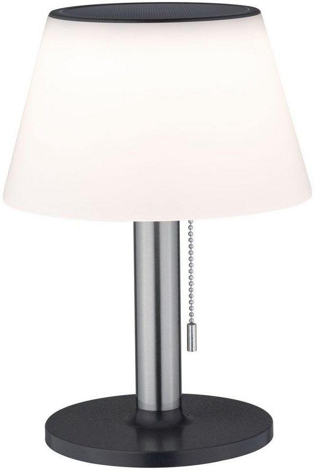 Paulmann LED Außen-Tischleuchte Lillesol, LED fest integriert, Warmweiß, LED-Board,  Solar, dimmbar, Energieeffiziente LED Leuchtmittel im Lieferumfang enthalten