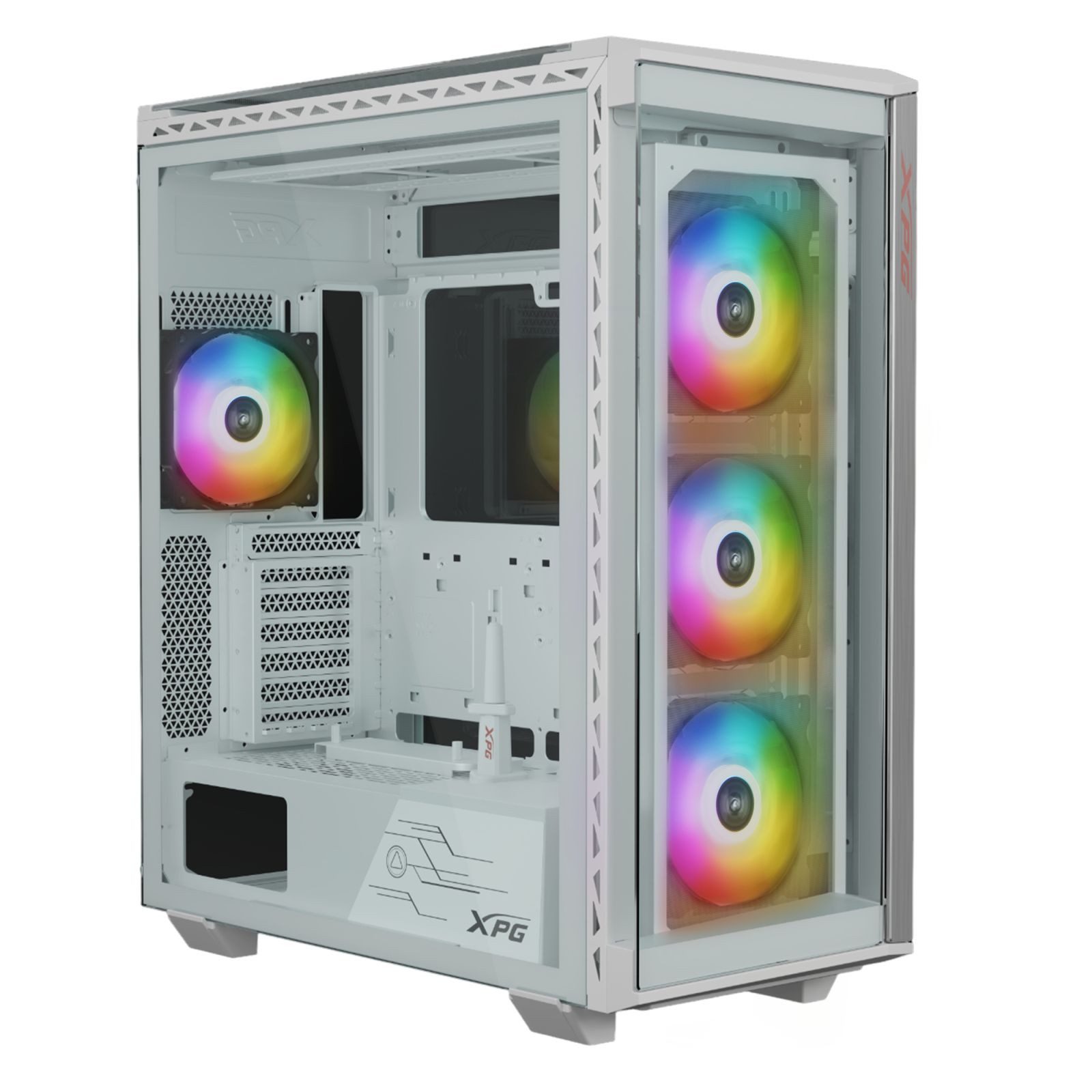 ADATA PC-Gehäuse XPG PC-Gehäuse Battlecruiser II ST Midi-Tower weiß
