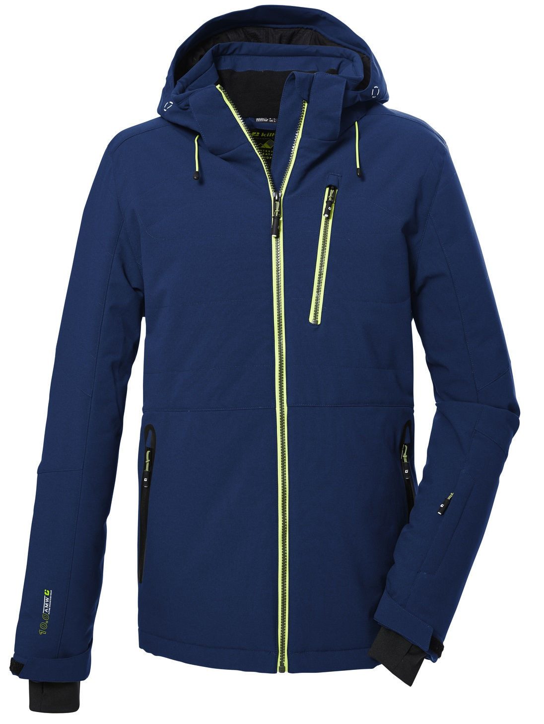 RennerXXL Skijacke Killtec Hybris Herren Skijacke Übergrößen XXL-6XL Colourblock-Design, verklebte Kammern, wasserdichte Reißverschlüsse