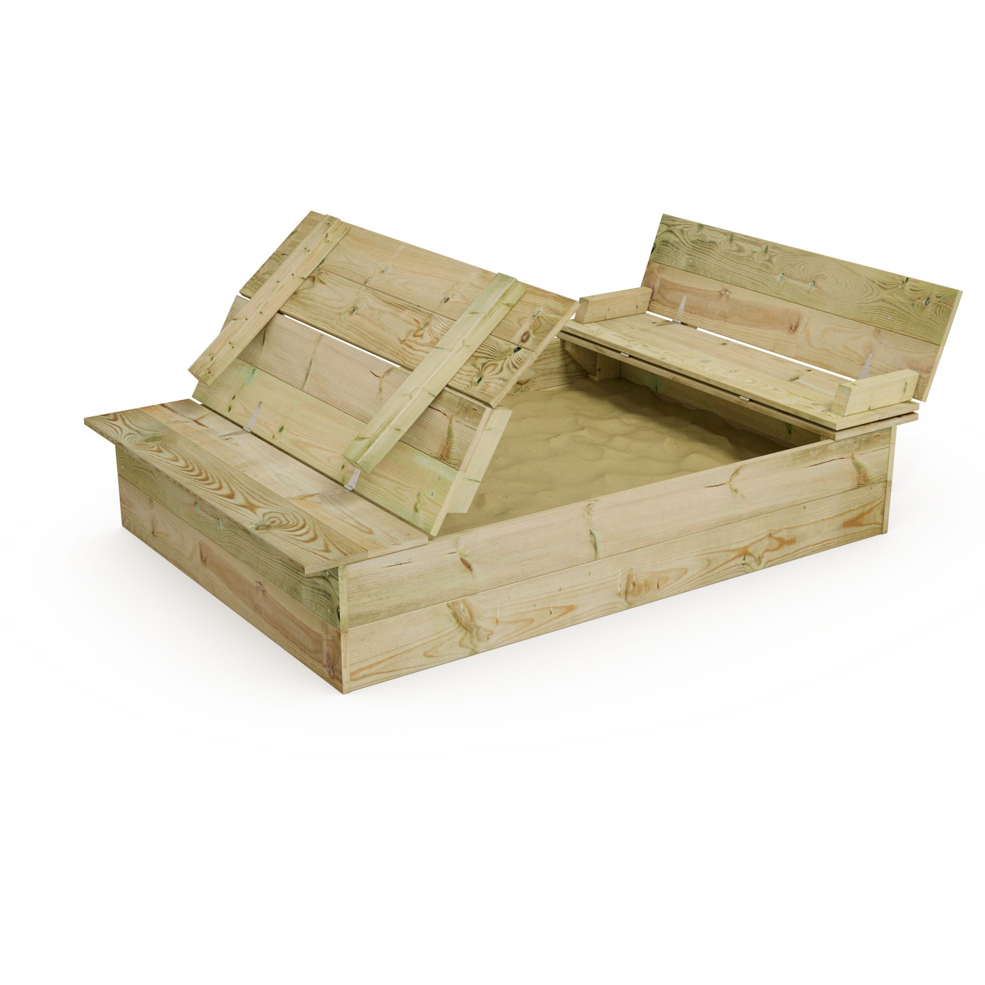 Wickey Sandkasten Flippey - Holzsandkasten mit Deckel & Bank - verschiedene günstig online kaufen