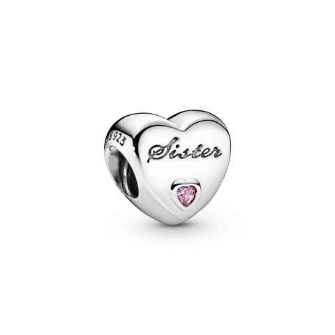 Pandora Bead Pandora Charm Schwesterherz 791946PCZ Silber