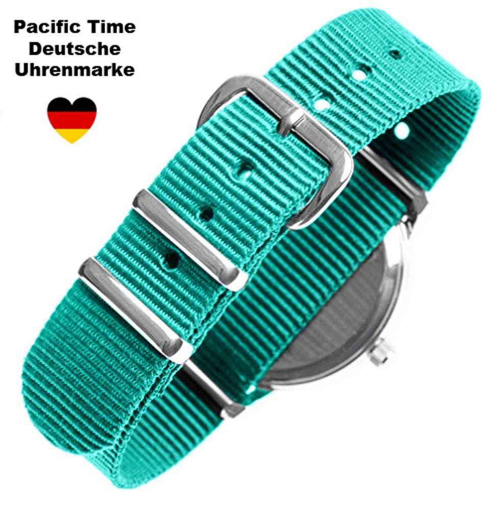 - Pacific Versand Armband Regenbogen + Einhorn farbiges Gratis Time Quarzuhr, türkis