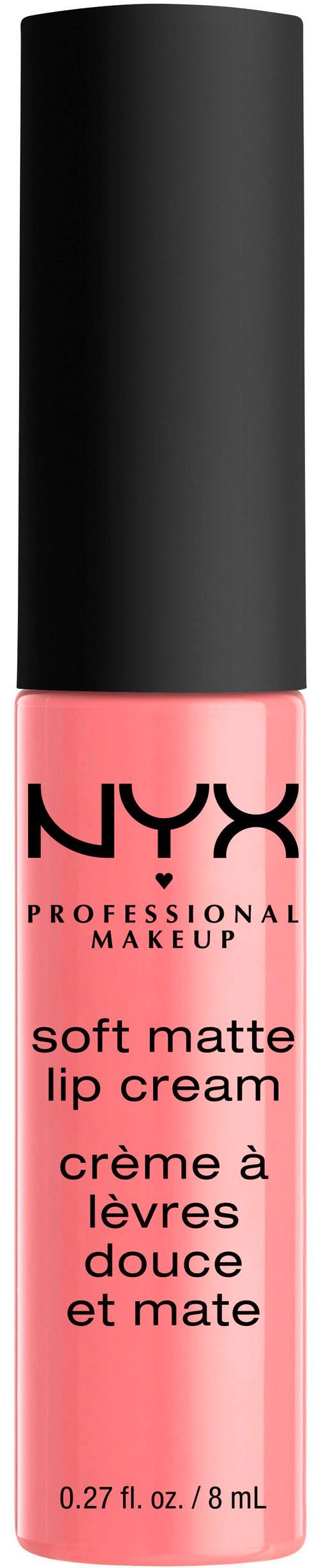 NYX PROFESSIONAL MAKEUP Lippenstift SOFT MATTE LIP CREAM, leichter, cremiger Lippenstift und mattem Finish