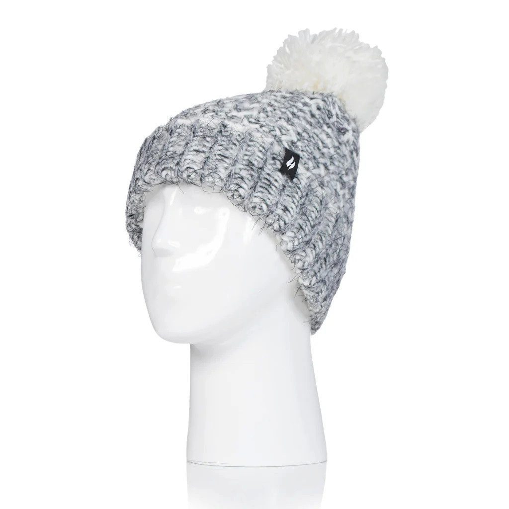 Heat Holders Bommelmütze warme Damen Pom Pom Mütze