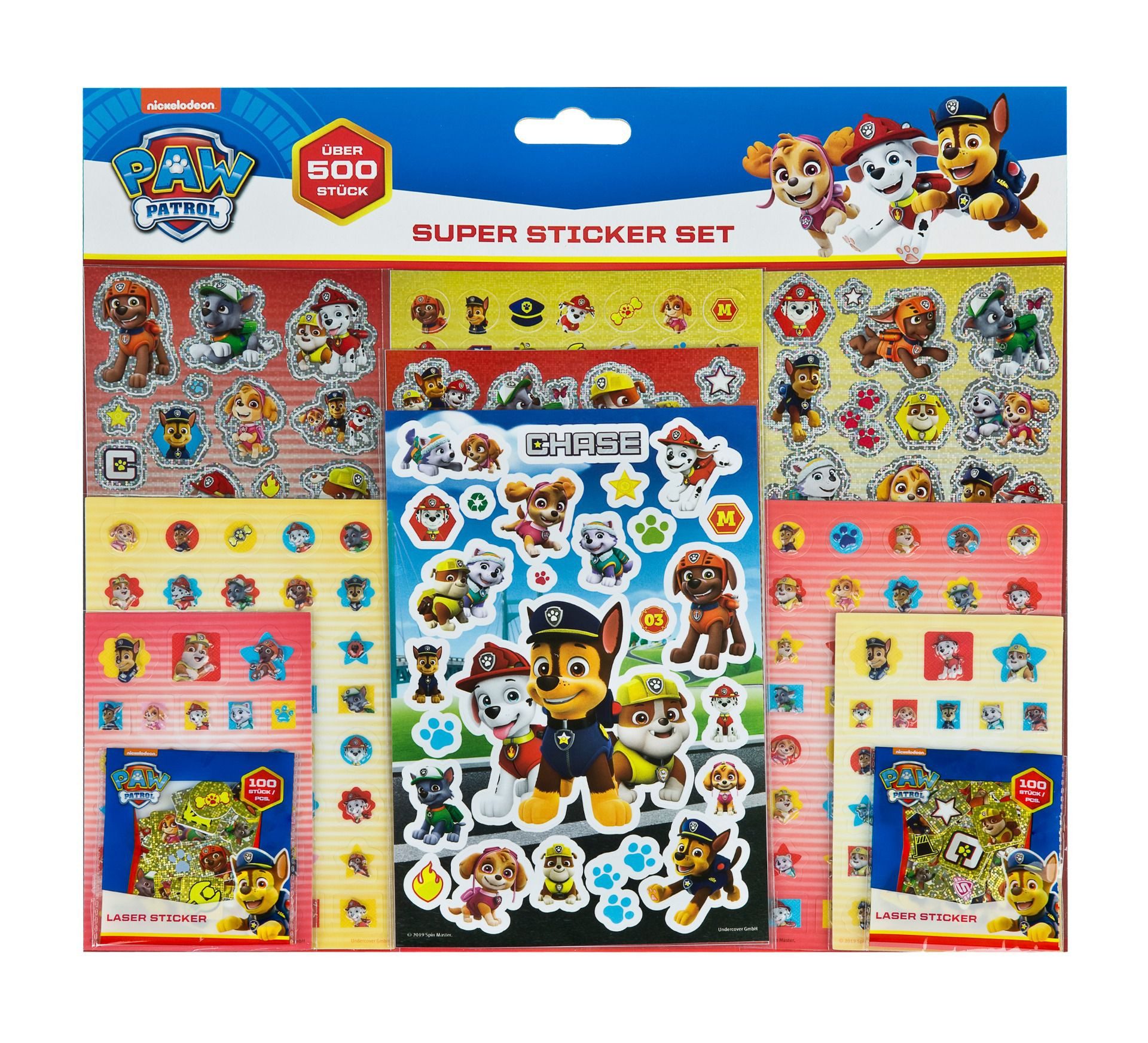 PAW PATROL Aufkleber Sticker-Set – 500 Aufkleber für kreative Bastelprojekte