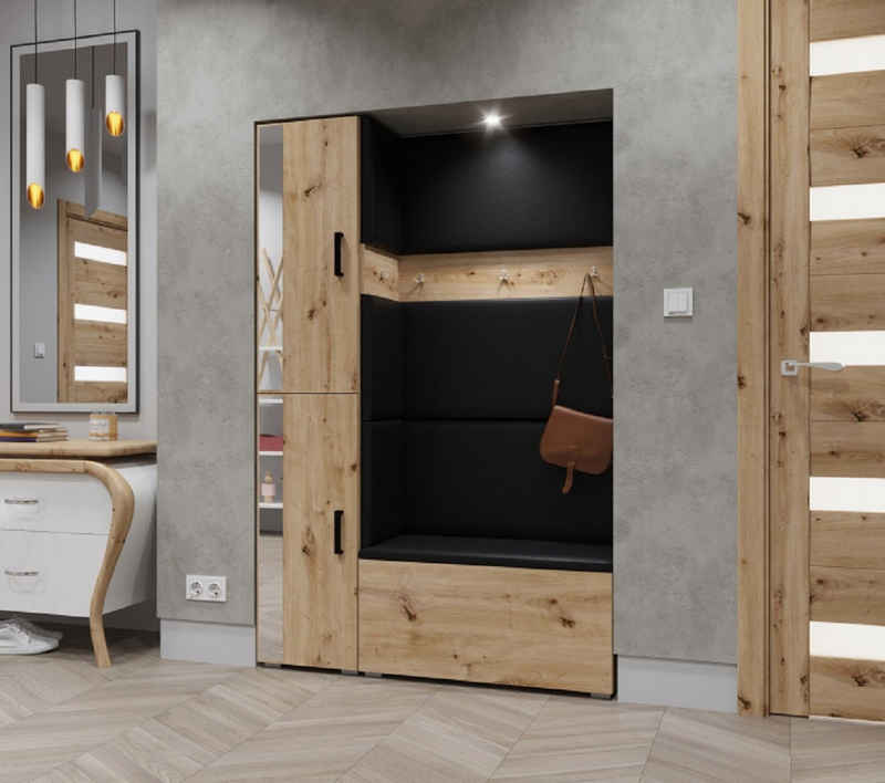 ROYAL24_MARKT Garderobenschrank - Entdecken Sie elegantes Möbeldesign für Ihr Zuhause. (Komplett Set, 7-St., Kors KOR8) Stilvolle Möbel - Luxuriöser Charme.