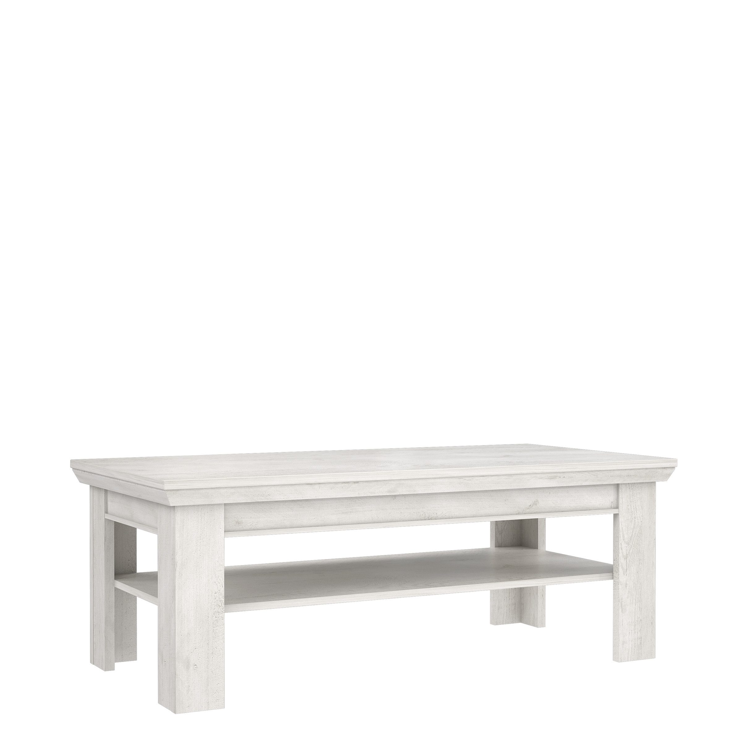 freiraum Couchtisch Kashmir, in Pinie Weiss - 120,6x45,3x60,4cm (BxHxT) günstig online kaufen