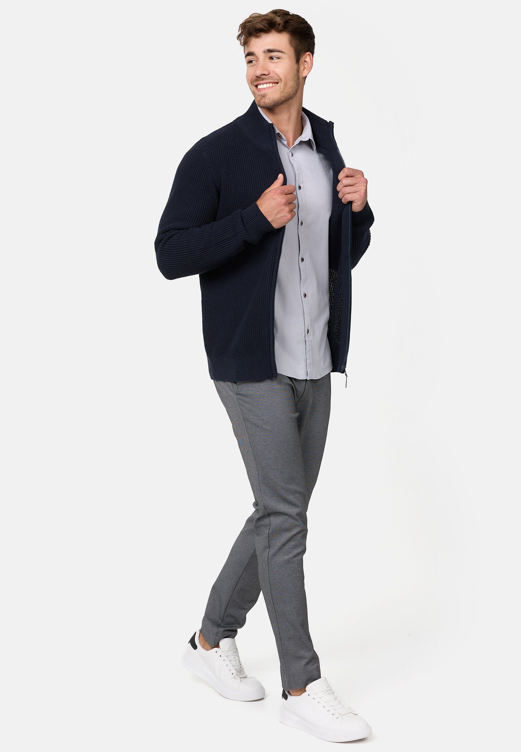 Indicode Strickjacke Herren INLayton Herrenstrickjacke