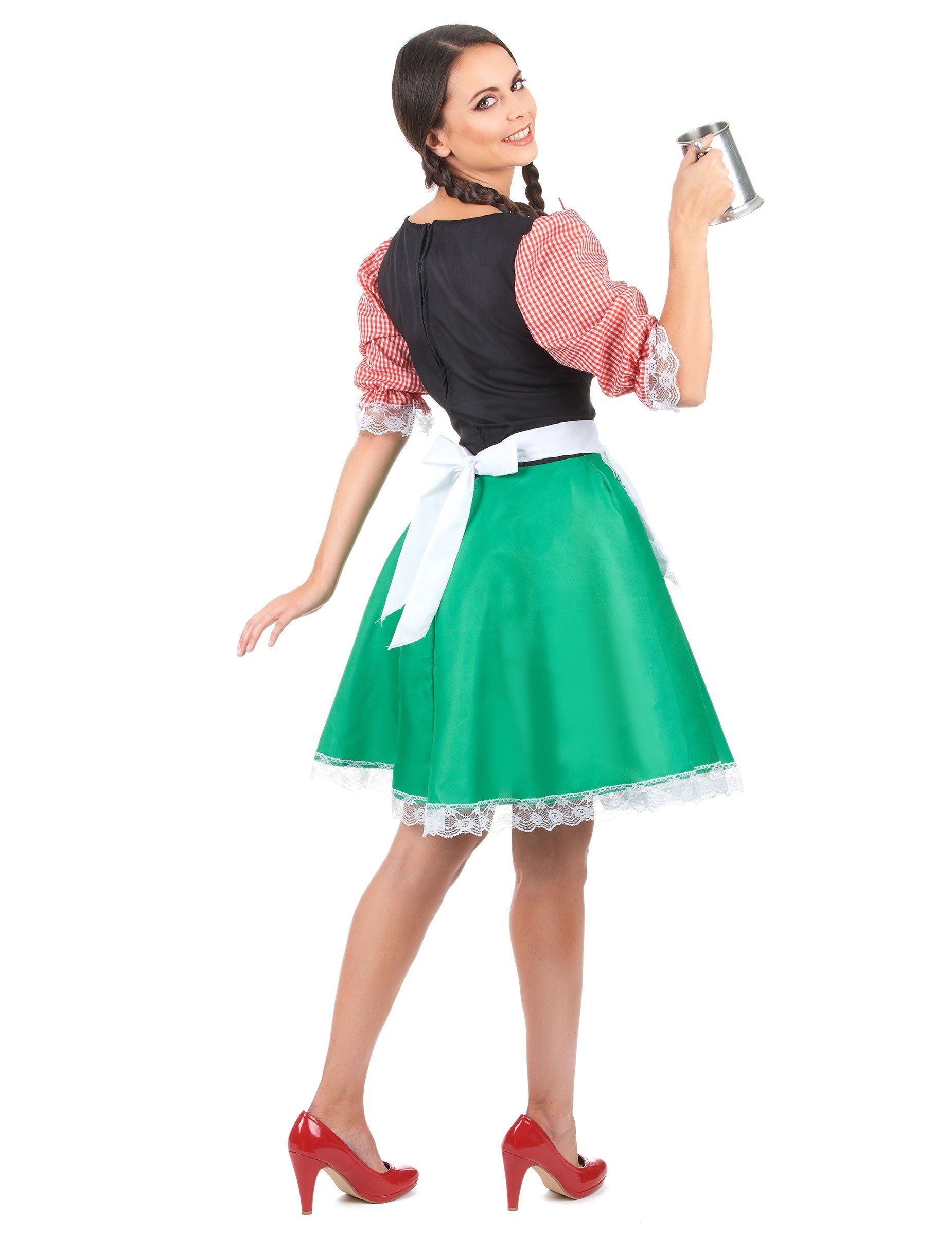 REDSUN Kostüm Dirndl Damen-Kostüm bunt