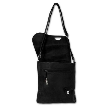 BAG STREET Umhängetasche Bag Street Damen Umhängetasche (Umhängetasche), Umhängetasche, Schultertasche Kunstleder, schwarz ca. 26cm x ca. 26cm