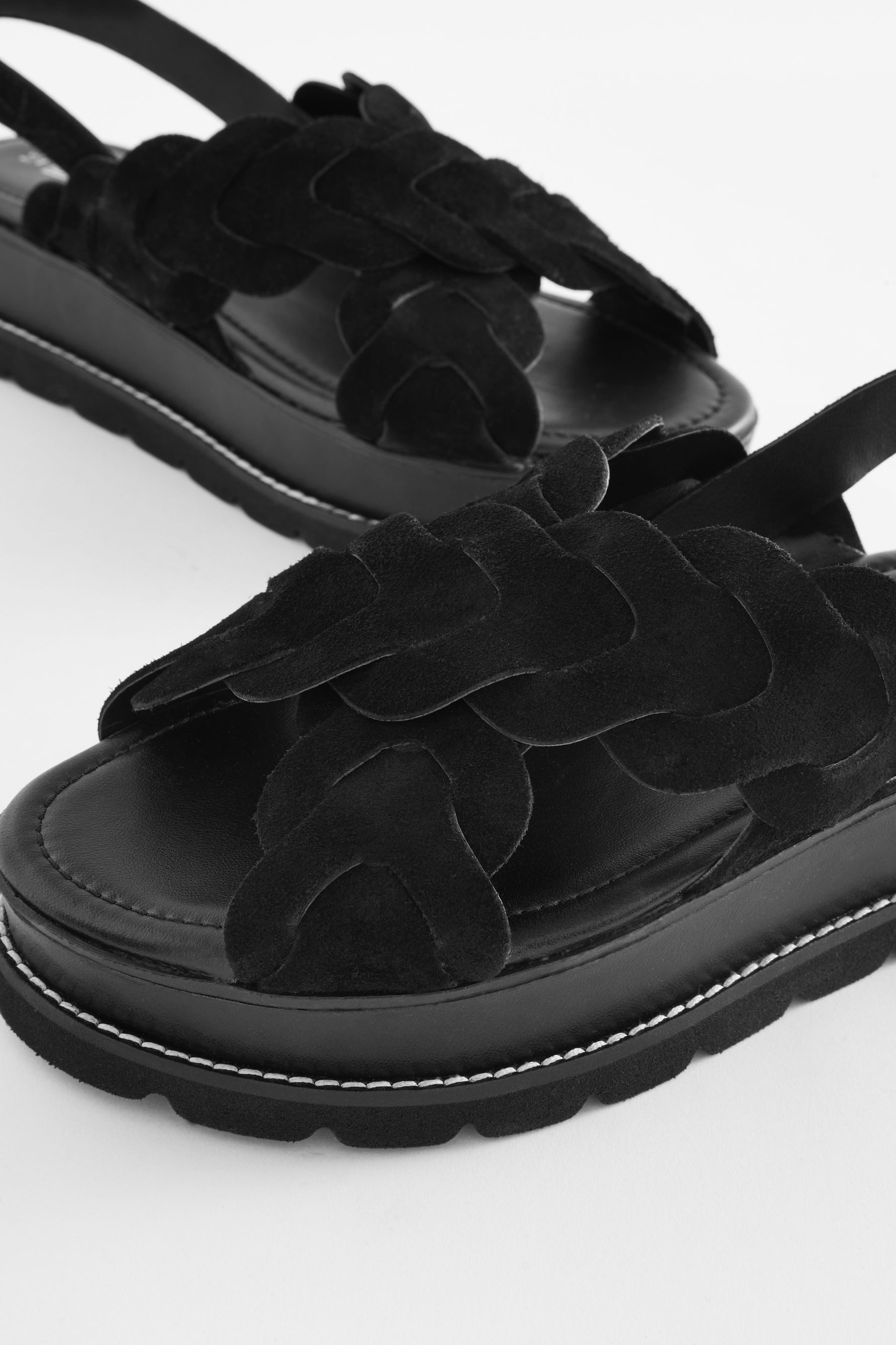Next Forever Comfort® Flatform-Sandalen, X-Lederriemen Keilsandalette günstig online kaufen