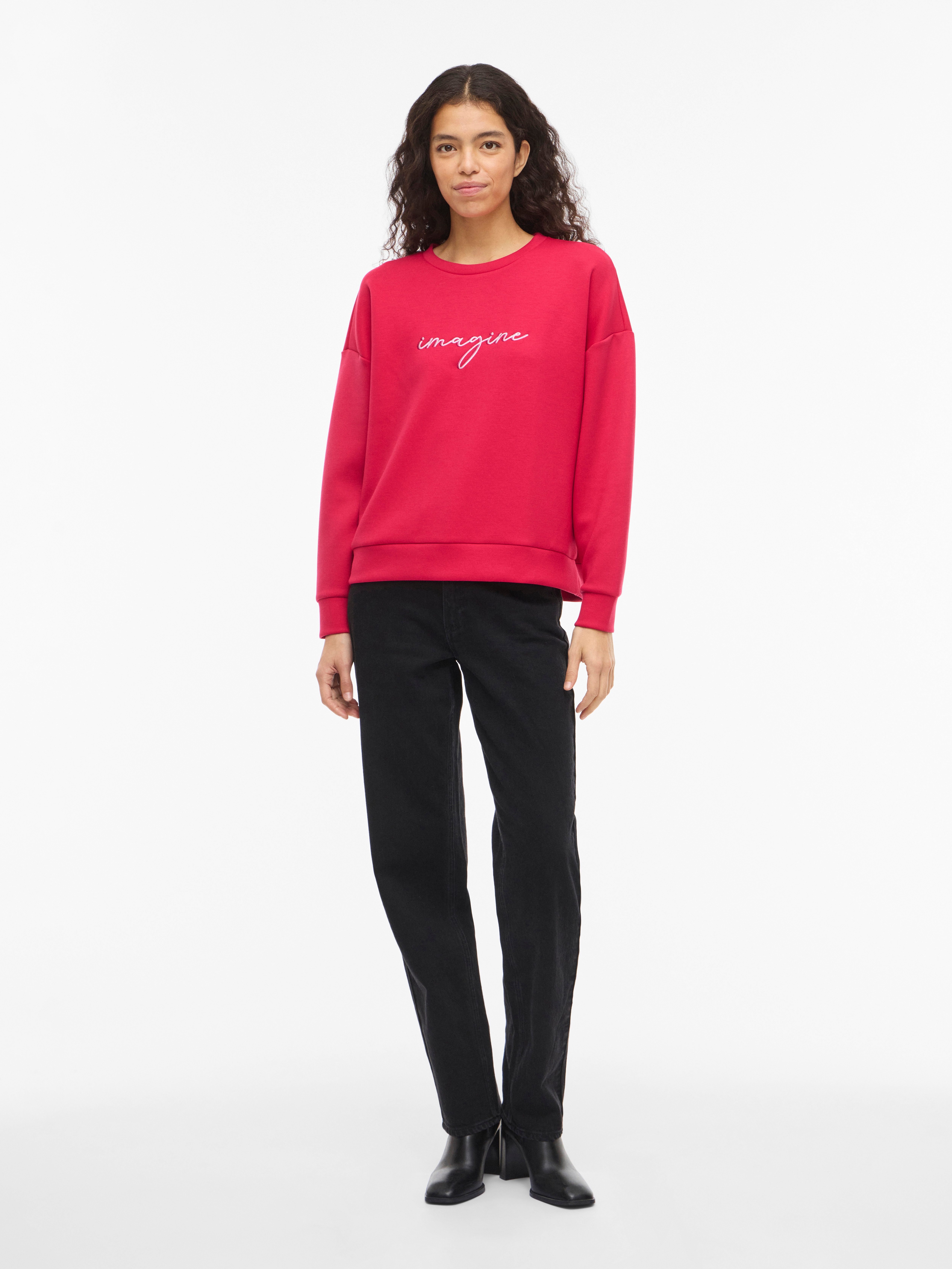 Vila Sweater VISIFFI IMAGINE O-NECK L/S TOP/PB – Bild 4 von 5