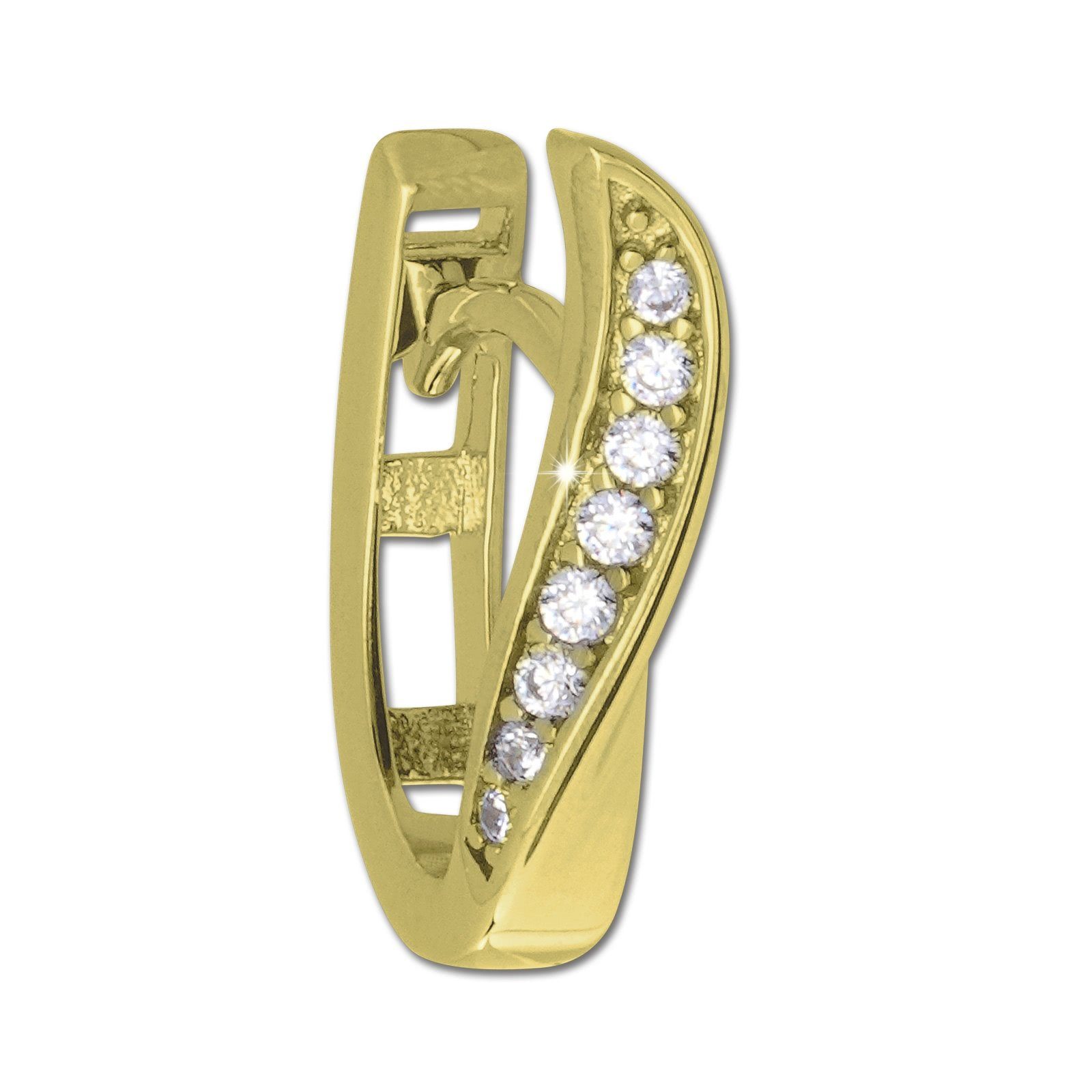 GoldDream Paar Creolen GoldDream Gold Turned Ohrringe Zirkonia (Creolen), D günstig online kaufen