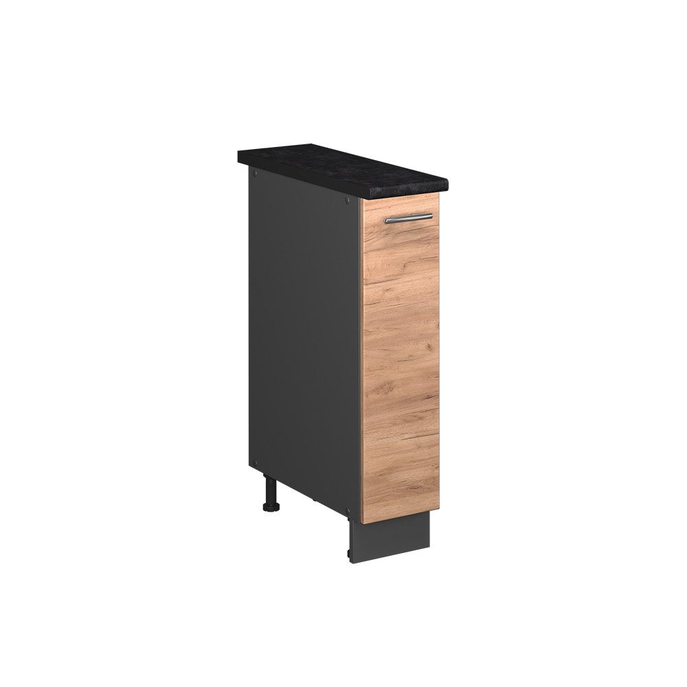 Vicco Apothekerschrank Fame-Line, Goldkraft Eiche/Anthrazit, 20 cm, AP Anthrazit (1-St)