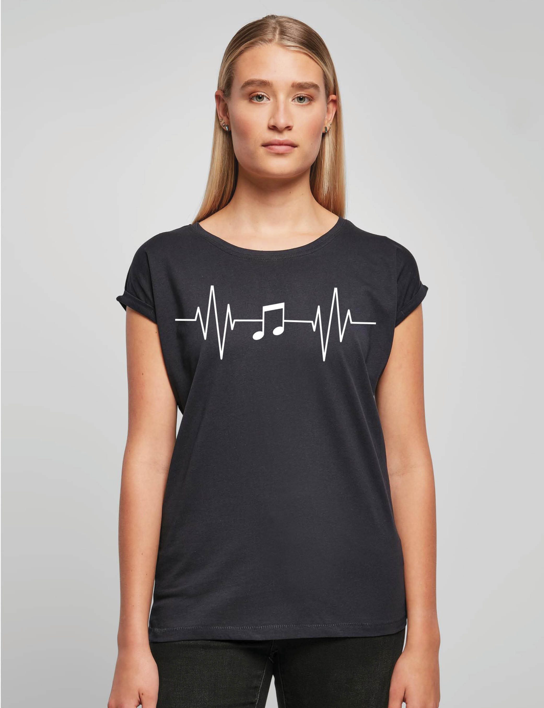 Youth Designz Print-Shirt "Heartbeat Music" Damen günstig online kaufen