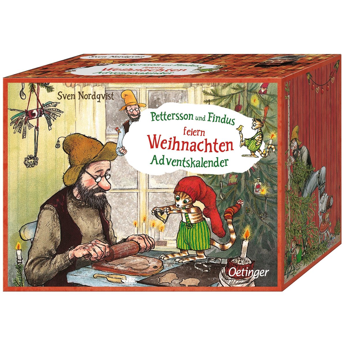Oetinger Wandkalender Pettersson und Findus feiern Weihnachten. Adventskalender: Hochwert
