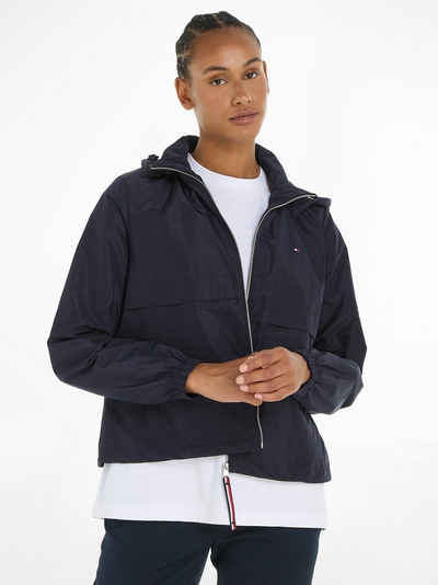 Tommy Hilfiger Windbreaker TRANSITIONAL HOODED WINDBREAKER mit Logostickerei