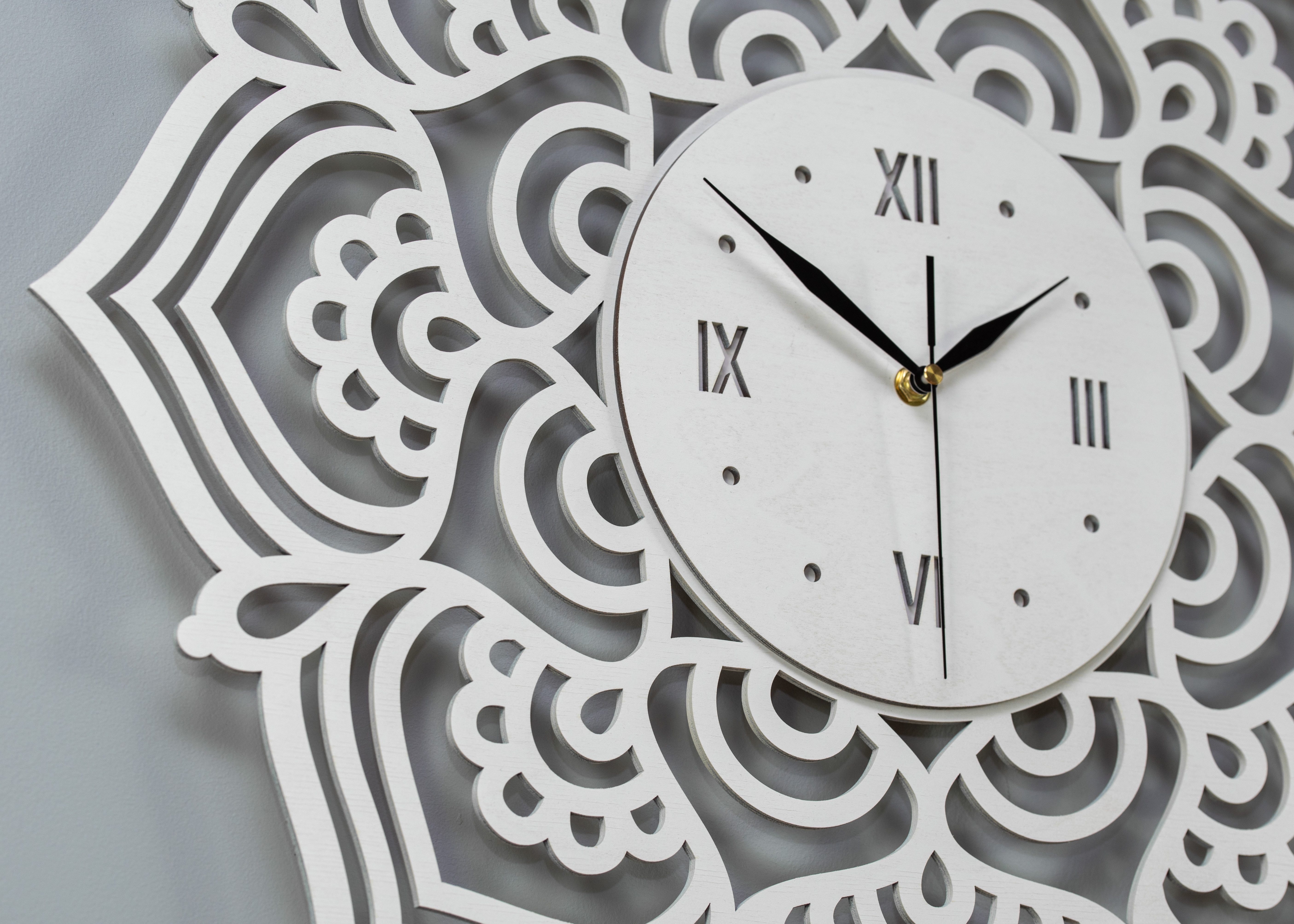 ORNAMENTI Wanduhr Boho Stil, grosse, mandala günstig online kaufen