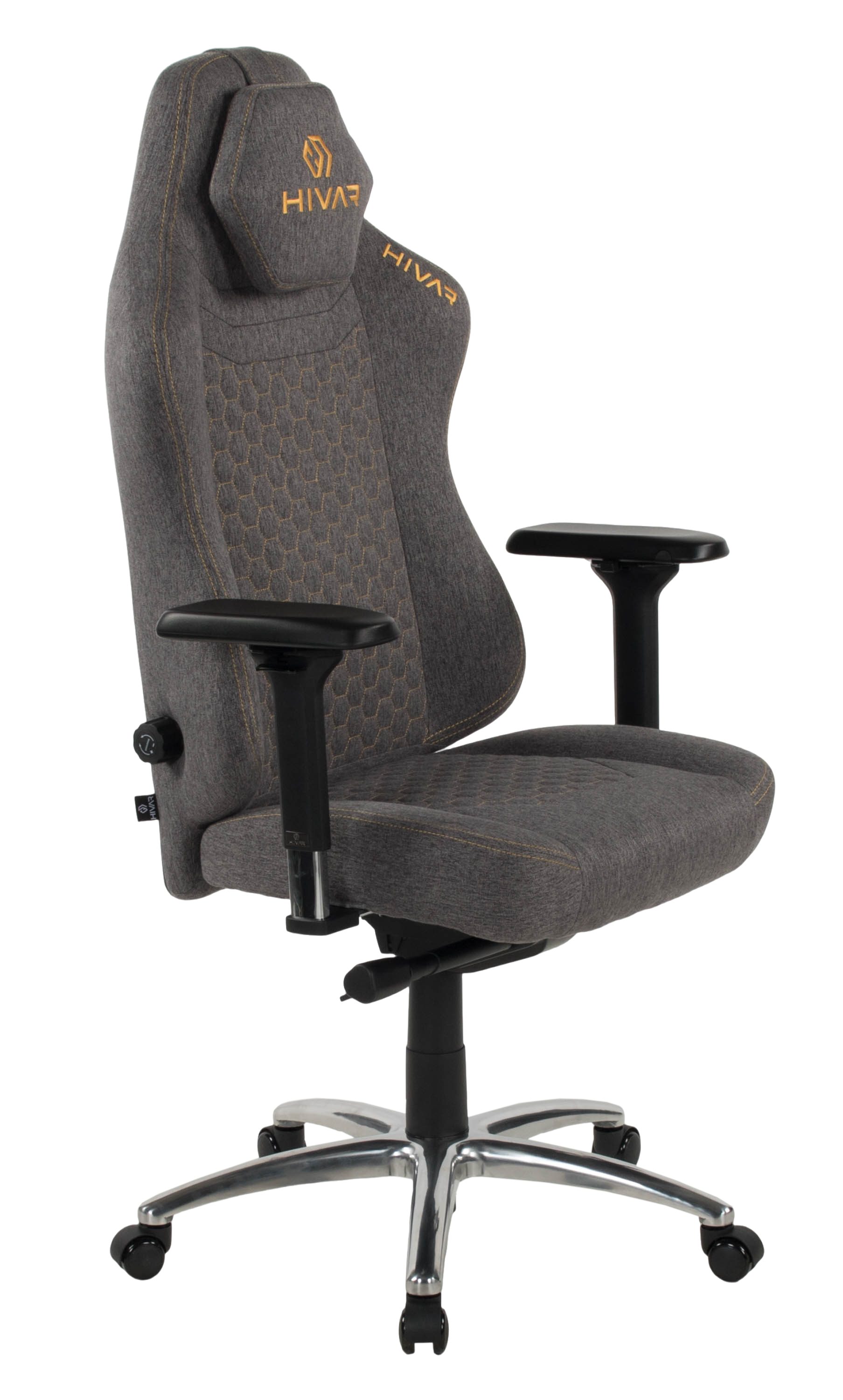 HIVAR Gaming Chair Orbical, ergonomischer Bürostuhl, Lordosenstütze, Sitztiefenverstellung