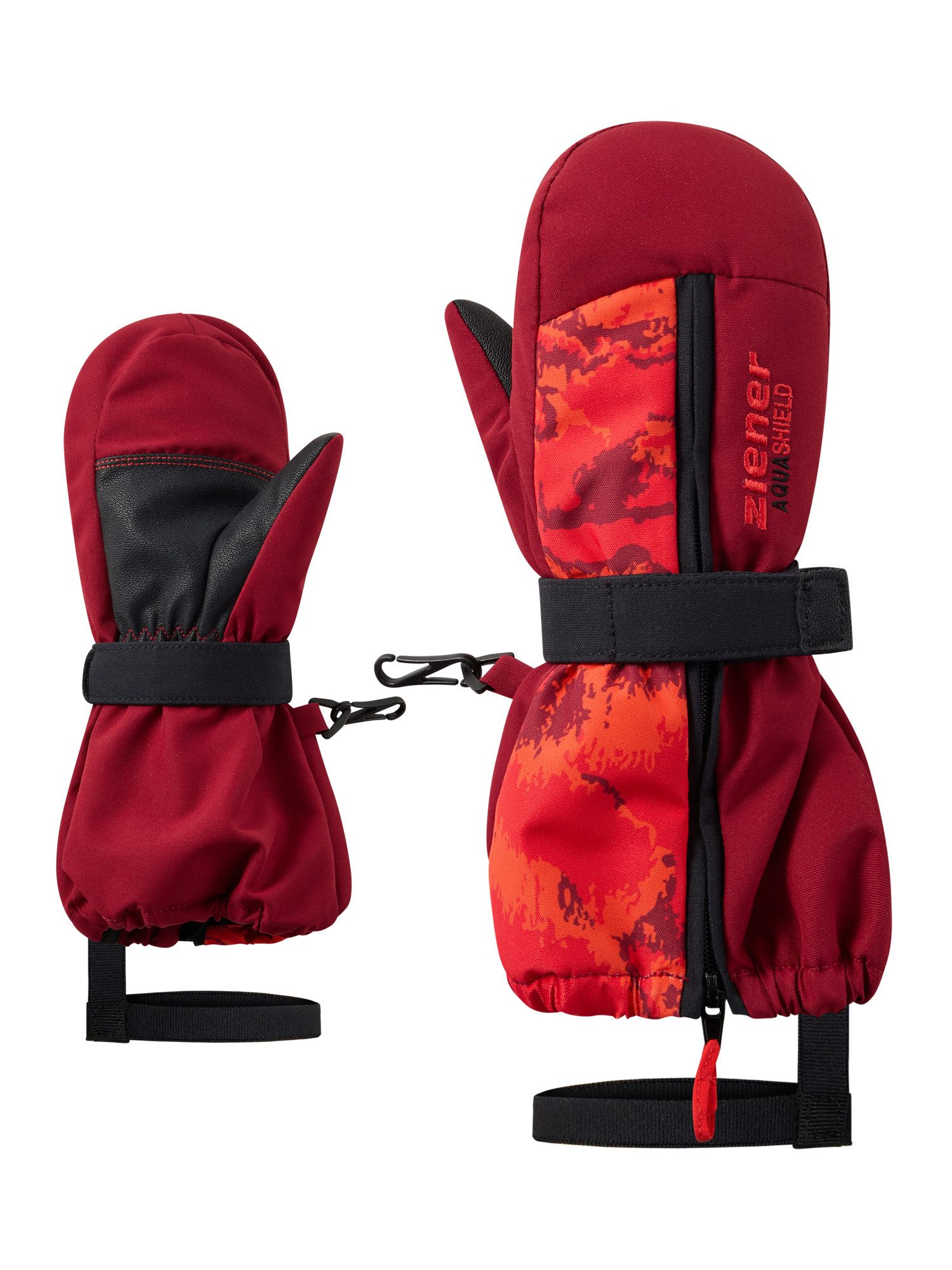 Ziener Fäustlinge LADINI-Z AQUASHIELD® KINDER warm, wasserdicht, windddicht, atmungsaktiv, lange Stulpe