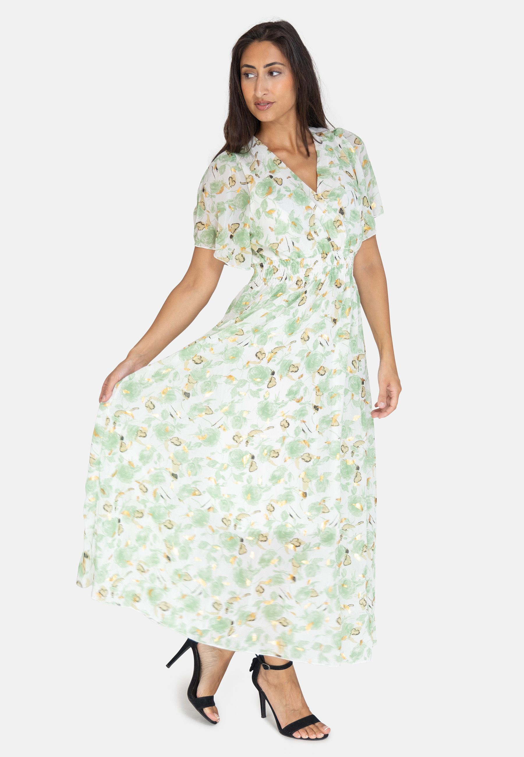 Elara Sommerkleid Elara Damen Sommerblumenkleid (1-tlg) günstig online kaufen