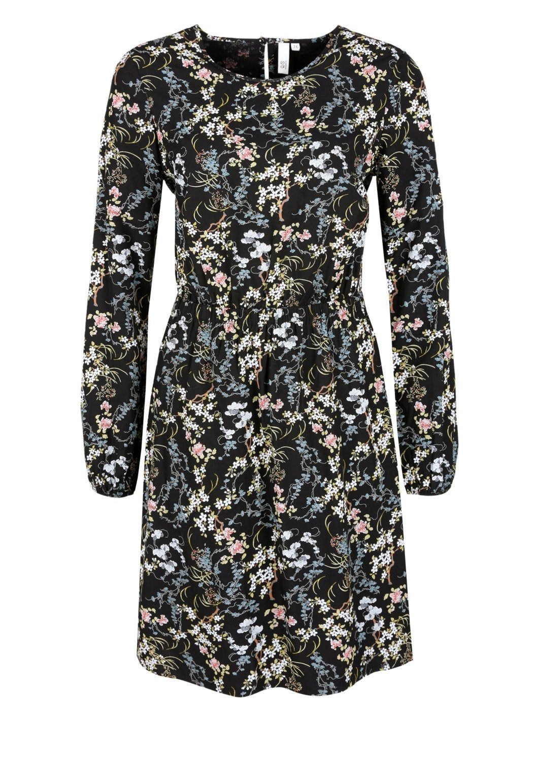 QS A-Linien-Kleid Blumenkleid