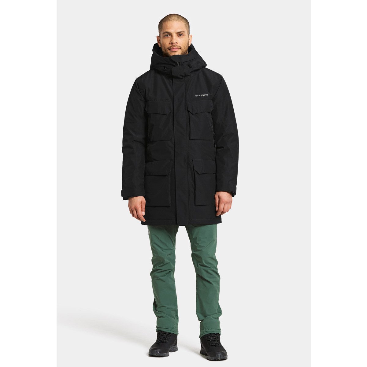 Didriksons Parka Drew Herren Winterjacke, Wintermantel, Regenmantel, Kapuzenjacke, Funktionsjacke