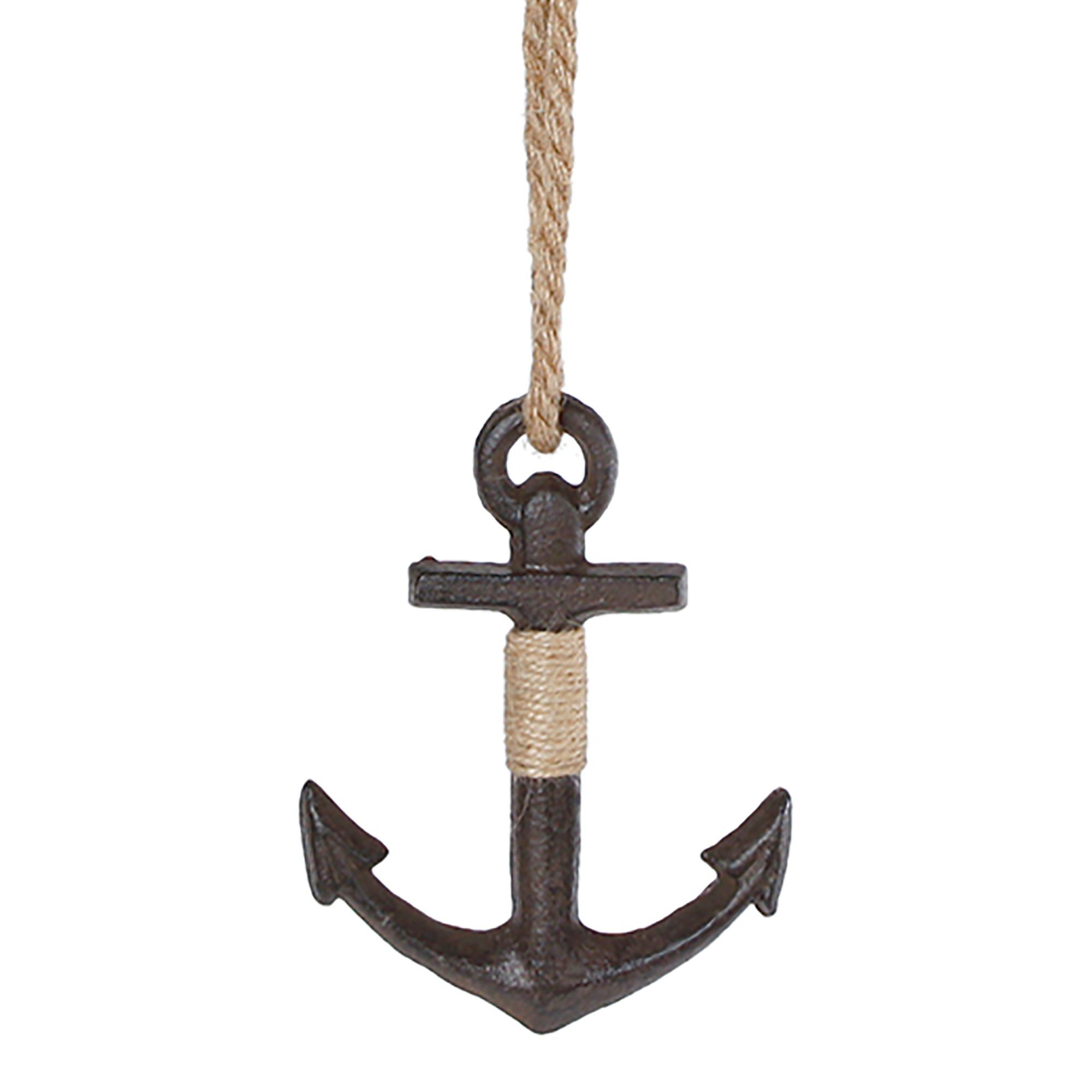 Dekoobjekt Anker aus Gusseisen Schiffsanker zum Hängen Anker aus Eisen