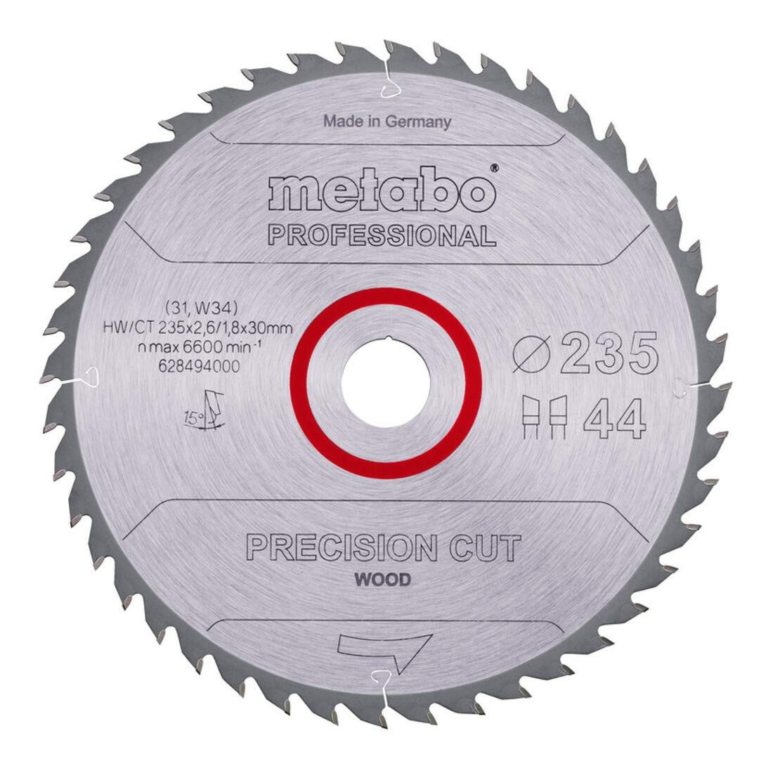metabo Kreissägeblatt Metabo Sägeblatt "precision cut wood - professional", 235x2,6/1,8x30
