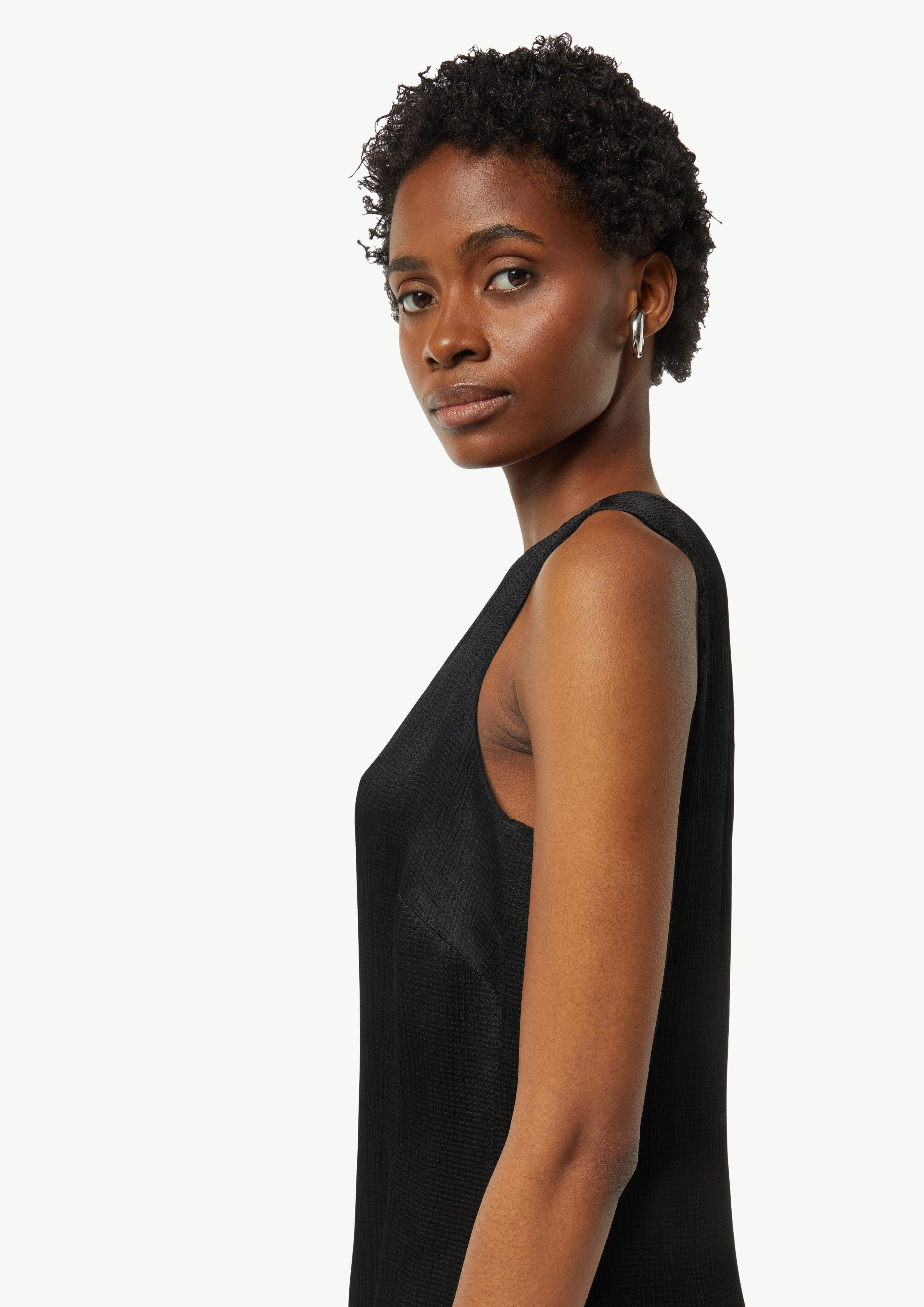 Comma Maxikleid Kleid mit Crépestruktur und günstig online kaufen