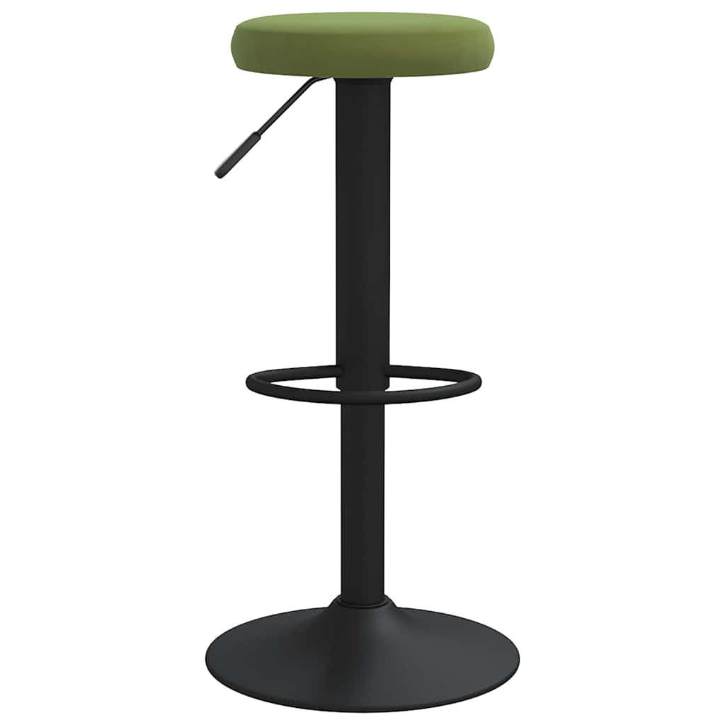 vidaXL Barhocker Barhocker 2 Stk. Hellgrün Samt (2 St)