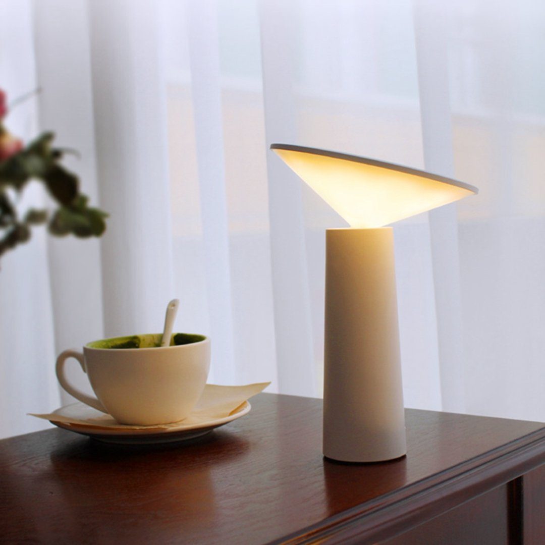 DAYUT LED durch LED-Tischleuchte, Design, weiß dimmbar Tischleuchte zylindrisches Berührung