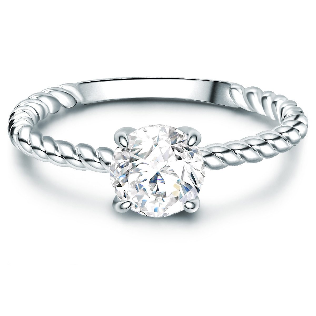 Trilani Solitärring TR720 (1-tlg), mit Zirkonia im Brillant-Look