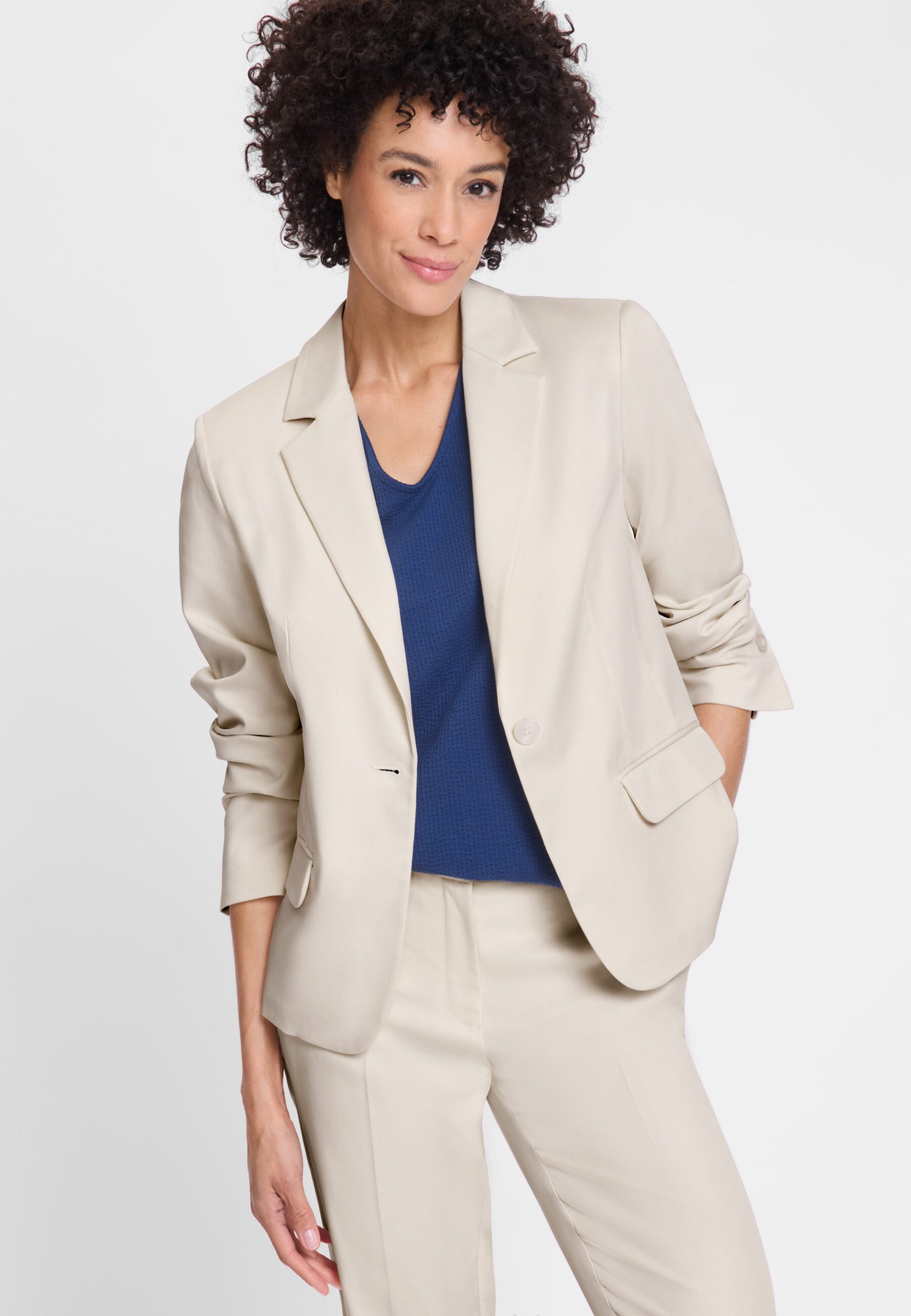 Olsen Kurzblazer mit Reverskragen