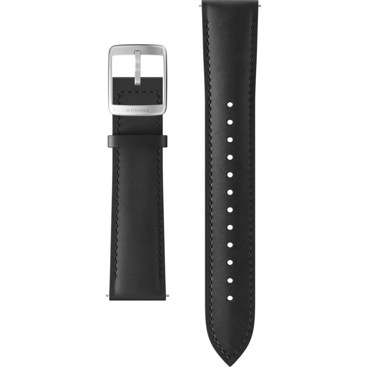 Withings ScanWatch 2 Smartwatch (0,42 cm/1,65 Zoll) Set, 42 mm, inkl. Milanese Band Schwarz